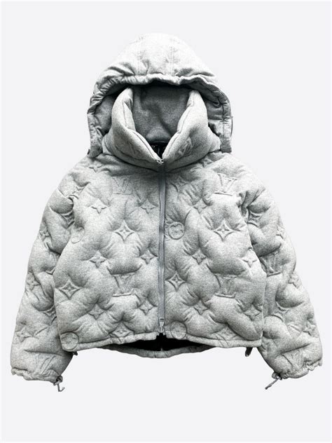 grey louis vuitton puffer jacket|lv monogram puffer jacket.